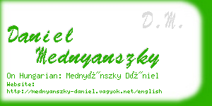 daniel mednyanszky business card